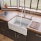 Alfi Brand 26" Decorative Lip Apron Sgl Bowl Fireclay Farmhouse Kitchen Sink, WHT AB506-W - alternate 1